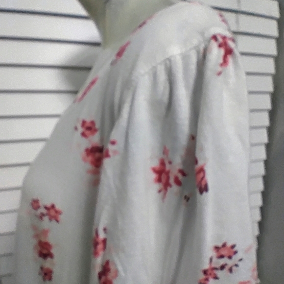 Women's Lucky Brand Cotton Modal Round Neck Short Sleeve Basic T Floral Size L - Picture 2 of 11